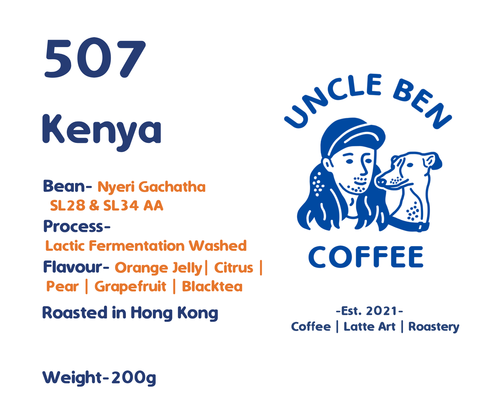 507 Kenya Coffee Beans Uncle Ben Coffee